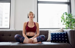 Mindfulness apps such as Headspace and Calm provide guided meditations